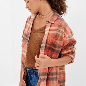 American Eagle Outfitters Women’s Oversized Flannel Shirt XL